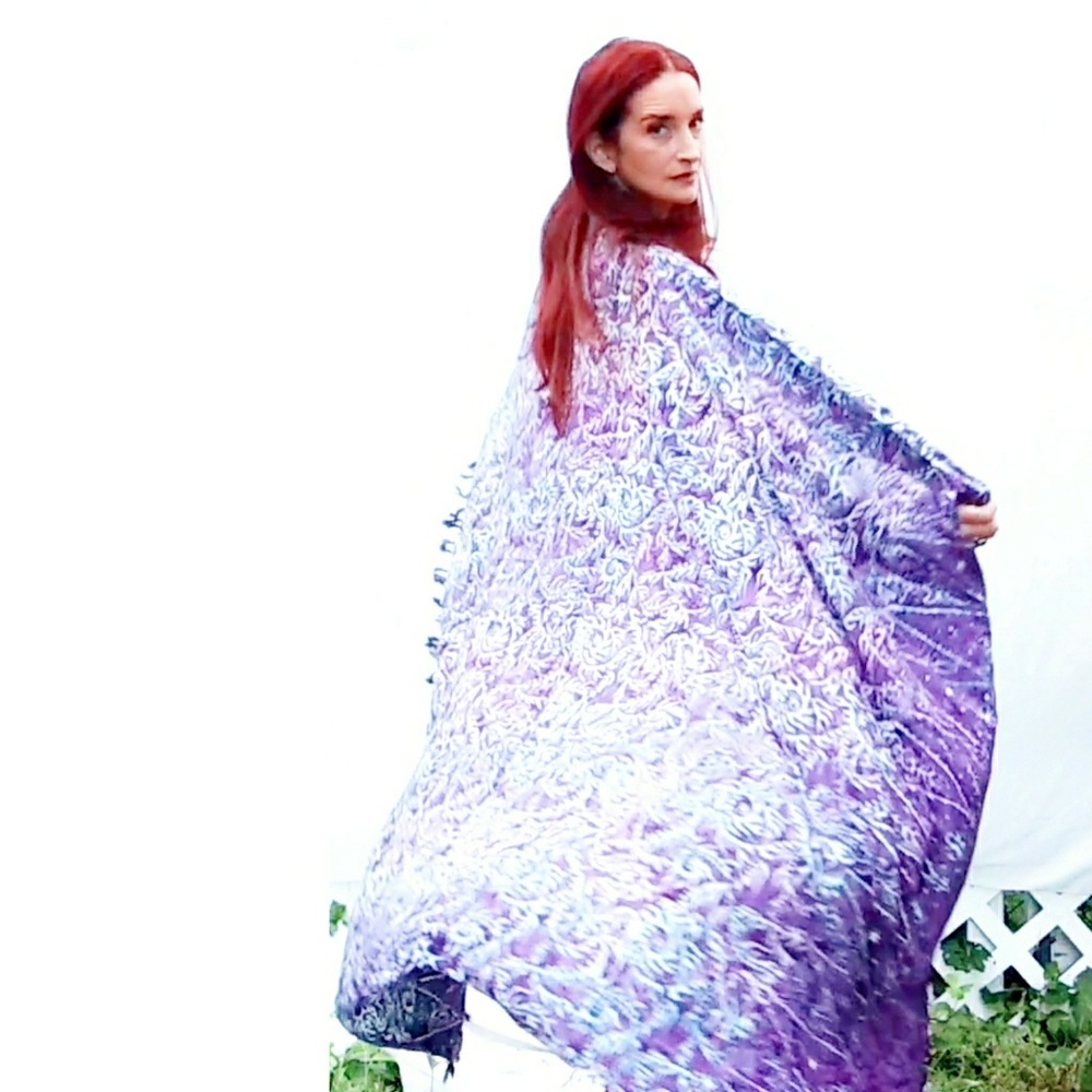 Vintage Batik Oversized Sarong/Beach Wrap/Shawl - Picture 7 of 8